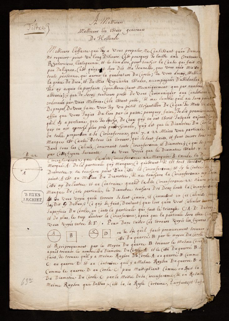 Bertrand de la Coste aan de Staten van Holland,  1 mei 1663NA, 3.01.17, 845